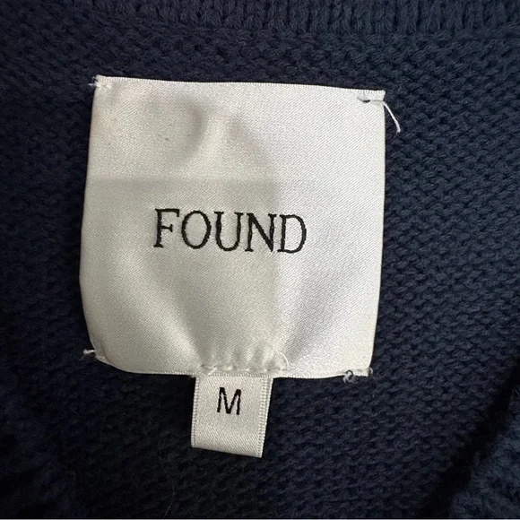 Free People Navy Horse Isles Knit Sweater Vest Medium Equestrian Cottage EUC - Picture 6 of 13